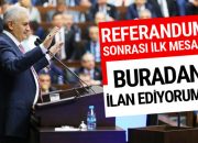 Başbakan Yıldırım’dan flaş referandum mesajı