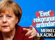 Merkel’den referandum sonrası ilk açıklama